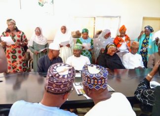 PHOTO NEWS: At the Nigeria Union of Journalists Secretariat, NUJ Kaduna During the Swearing-in Ceremony of NAWOJ New Executives